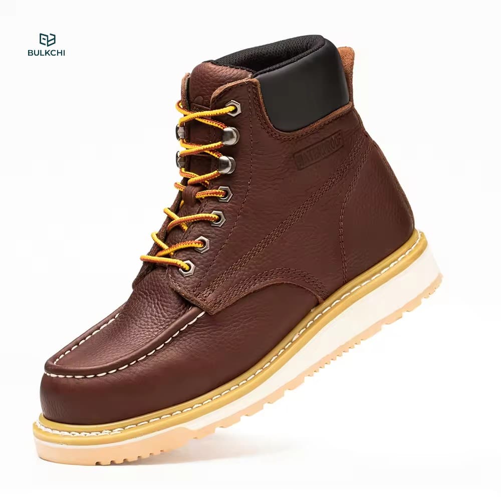 Anti fatigue safety boots Goodyear Welted Safety Shoes